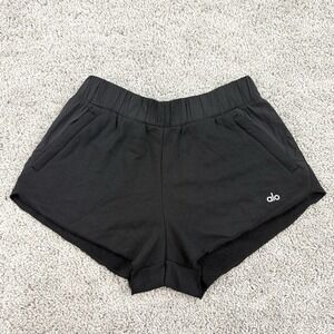 Alo Yoga In The Air Dolphin Short Womens S Black Athleisure Walk Run Comfort